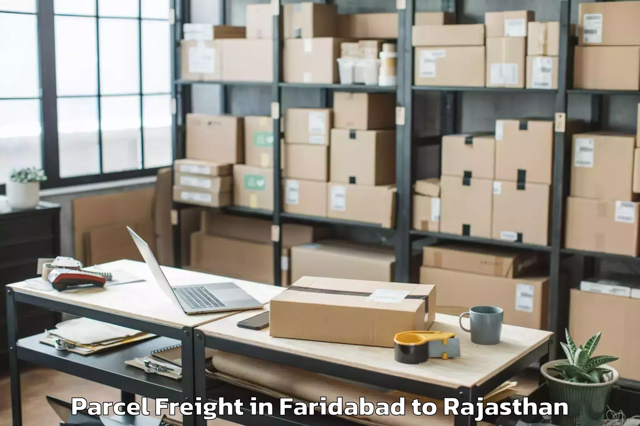 Faridabad to Nasirabad Parcel Freight Booking